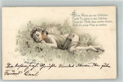 1905 Vers Amor, Amor, nur ein Weilchen , darfst du ruhen in den Veilchen