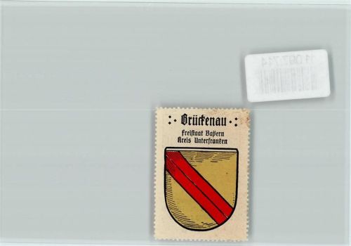 Bad Brückenau Vignette Wappen Kaffee Hag ca 1920-1940