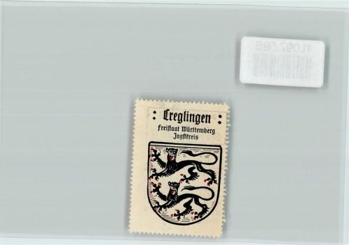 97990 W6993 Creglingen - Vignette Wappen Kaffee Hag ca 1920-1940