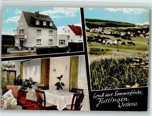 Fussingen Privat-Pension Irmgard Heun Innenaufnahme Gesamtansicht 3-Bildaufnahme