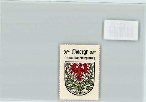 Woldegk Vignette Wappen Kaffee Hag ca 1920-1940