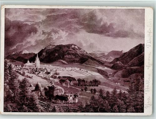 1938 sign Maria Zellin Steiermark , Landwirtschaft Heuernte AK