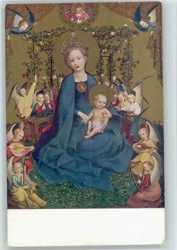 1928 AK Madonna in der Rosenlaube und die Engel musizieren