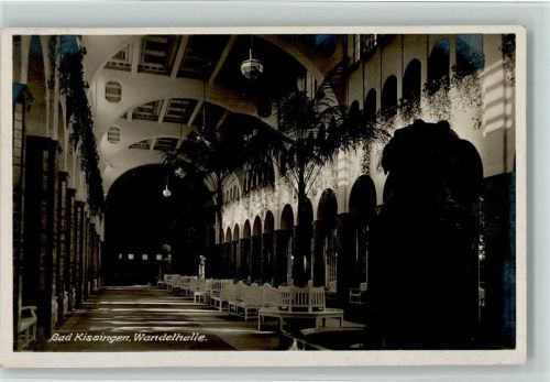 Bad Kissingen Wandelhalle Innenaufnahme Palme