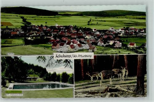 Kirchvers Gesamtansicht Schwimmbad Rehe 3-Bildaufnahme