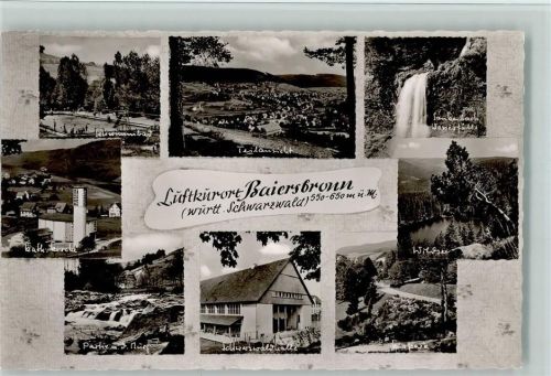 Baiersbronn Schwimmbad Teilansicht Wasserfall Kath. Kirche Wildsee Partie an der Murg Schwarzwaldhalle Kurpark Mehrfachaufnahme