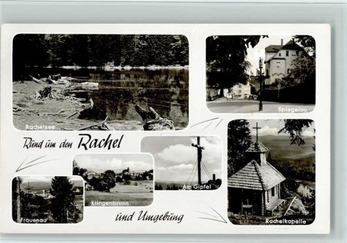 Rachel Rachelsee Spiegelau Frauenau Klingenbrunn Am Gipfel Gipfelkreuz Rachelkapelle Mehrfachaufnahme