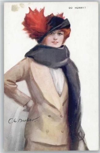 1916 Do Hurry, Hutmode, Art Deko Mode - Glamour Frau