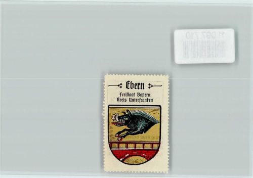 Ebern Vignette Wappen Kaffee Hag ca 1920-1940 Wildschwein