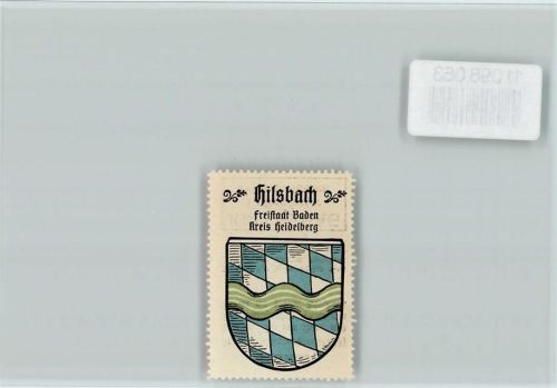 Hilsbach Vignette Wappen Kaffee Hag ca 1920-1940