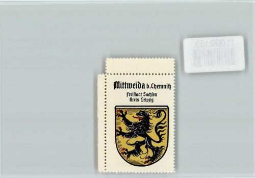 Mittweida Vignette Wappen Kaffee Hag ca 1920-1940