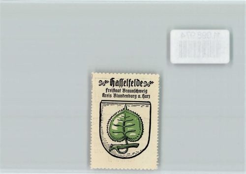 Hasselfelde Vignette Wappen Kaffee Hag ca 1920-1940