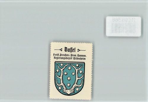 Dassel Geweih Vignette Wappen Kaffee Hag ca 1920-1940