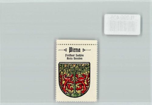 Pirna Vignette Wappen Kaffee Hag ca 1920-1940