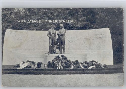 1908 Wien Strauss-Lanner Denkmal
