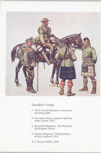 Canadian Troops - British Uniforms 1914-1918 - Nr. 10 AK