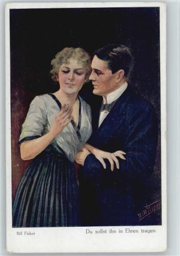 Du sollst ihn in Ehren tragen -Liebe Poesie Glamour Fisher, B. Künstlerkarte