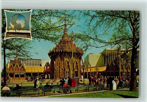 Worlds Fair 1964-1965 Thailand Pavillon AK