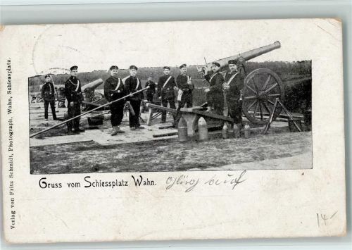 Schiessplatz Wahn - Kanonengeschütze 1904 AK
