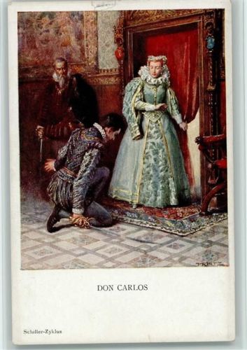 Nr. 1112 Munk Don Carlos - Schiller Zyklus - sign Printz
