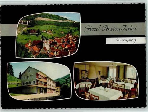 Wiesensteig Hotel Pension Zur Türkei Innenaufnahme Ortsansicht 3-Bildaufnahme