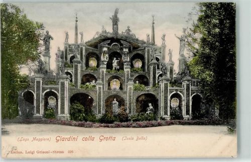 Stresa Giardini colla Grotta Isola Bella Lago Maggiore
