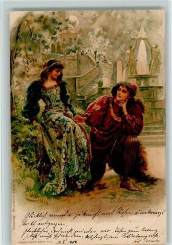 Der Kaufmann von Venedig 1903 AK sign Balon