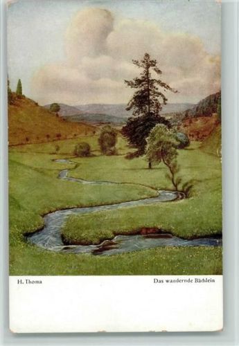 Das wandernde Bächlein - Bruckmann Nr. 46 AK