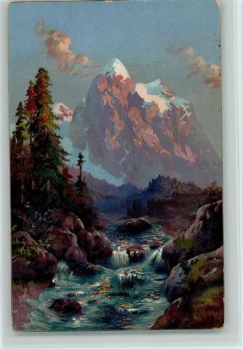 Berglandschaft - Wasserlauf 1903 AK