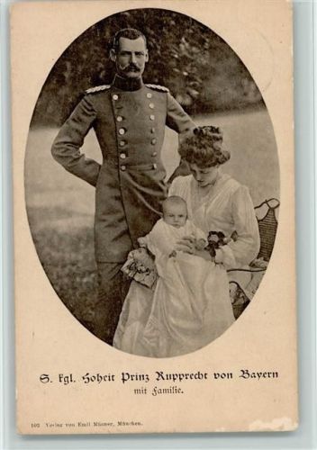 1902 Hoheit Prinz Rupprecht mit Familie Baby