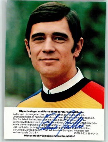Erhard Keller - Eisschnellauf Original Autogramm Sport