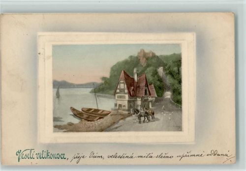 Serie 121-3 B.K.W. Vesele velikonoce - Bauer mit seinen Pferden