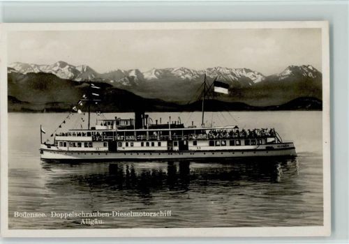 Schiff "Allgäu" Foto ca 1935 AK