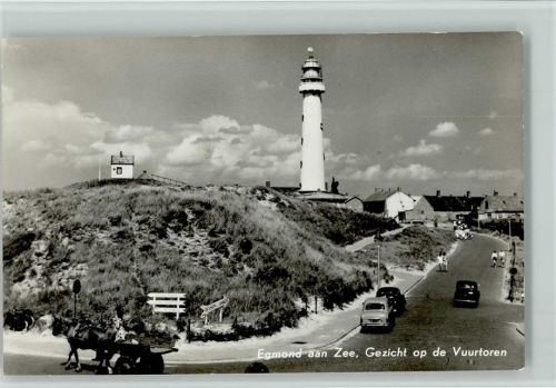 Egmond aan Zee Gezicht op de Vuurtoren 1959 AK