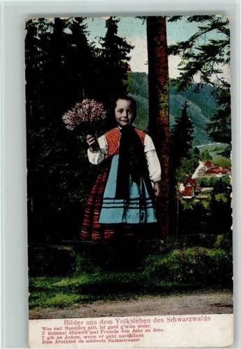 Nr. 2020 Fuchs Verlag - Mädchen in Tracht mit Blumen