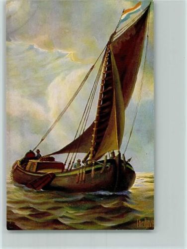 Karte Nr. 177 - Holländische Küstenfahrer - Segelboot