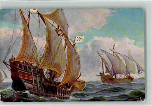 Karte Nr. 159 - Span. Karavelle - Segelschiff