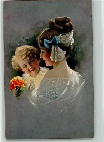 1911 Serie Nr. 20887 - sign Knöfel - Mutter und Kind