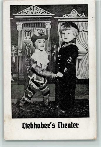 1942 Liebhabers Theater - Marionette Puppe mit kl. Kind