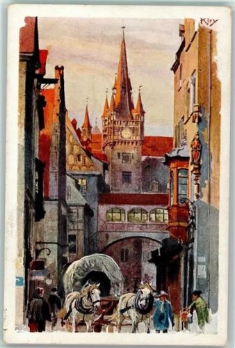 Nürnberg Rathausgasse 1913 AK Velten