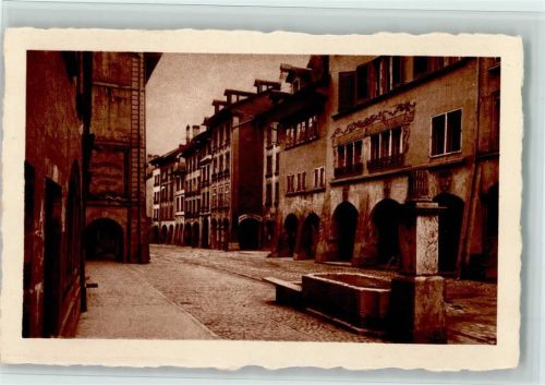Bern Postgasse Rechts Fassade der hinteren Krone von 1630 mit Renaissanceornamenten