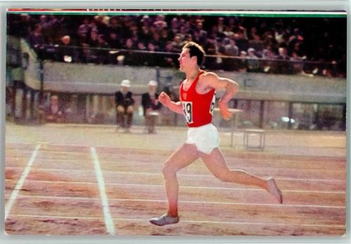 Bild Nr.41 Leichtathletik Zehnkampf, Russe Rein Aun läuft - Tokio 1964 - Bildserie des Olympischen Sport Verlag , Sammelbild