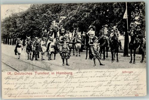 1898 Festwagen IX Turnfest - Verlag Knackstedt Nr. 825 AK