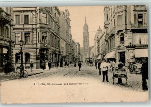 Krefeld Rheinstraße DionysuskircheKutsche