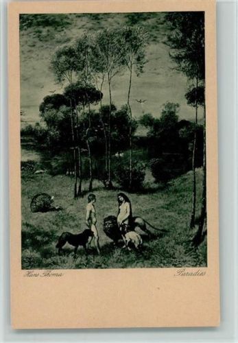Aus der Thoma Mappe - Paradies - Adam und Eva