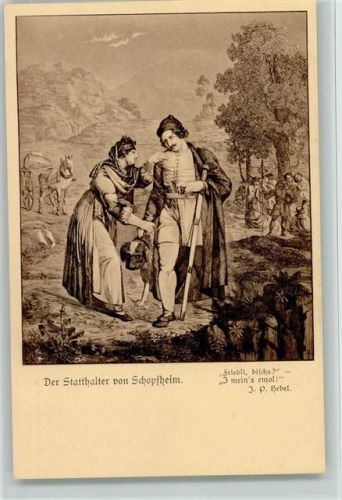Hebelpostkarte Nr. 6 Der Stadthalter von Schopfheim