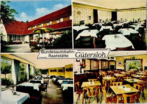 Gütersloh Bundesautobahn-Raststätte Innenaufnahmen