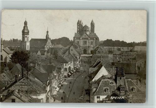 Speyer Ortsansicht Blick zum Dom