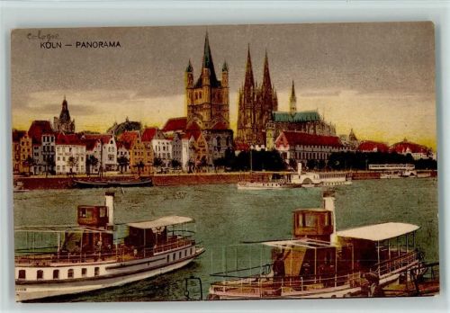 Köln Stadt Dom Rathaus Dampfschiff