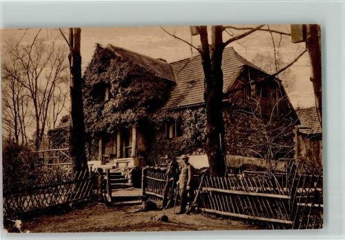 Dubi , Eichwald Forsthaus Schweissjäger ca 1924 AK Forsthäuser
